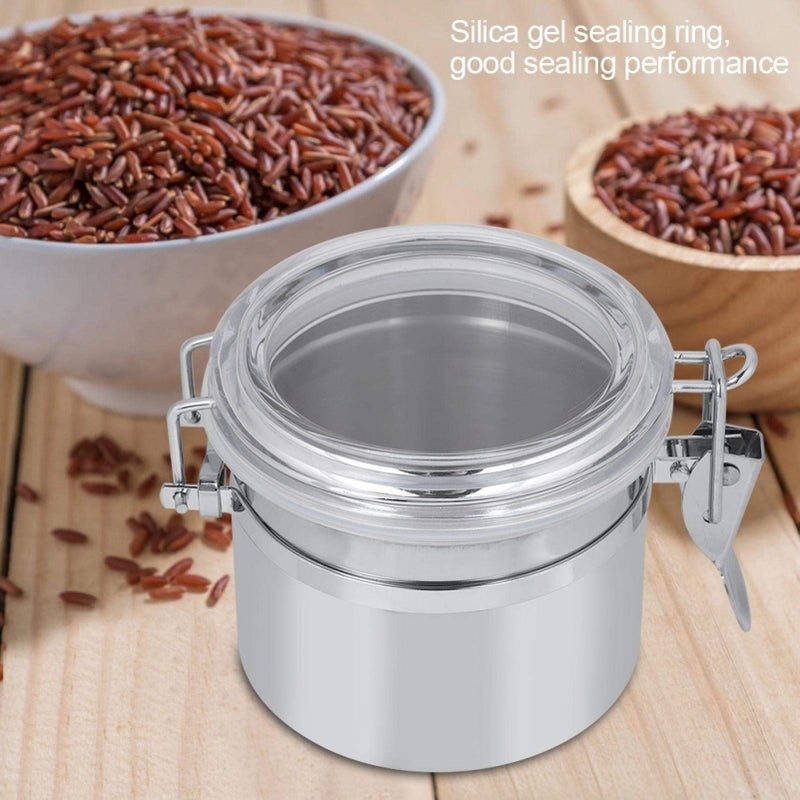 Airtight Food Storage Canisters Set Stainless Steel Kitchen Container For Tea Coffee Sugar Flour Size A 10 7 4cm - Image 3