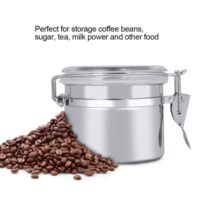 Airtight Food Storage Canisters Set Stainless Steel Kitchen Container For Tea Coffee Sugar Flour Size A 10 7 4cm - Image 4