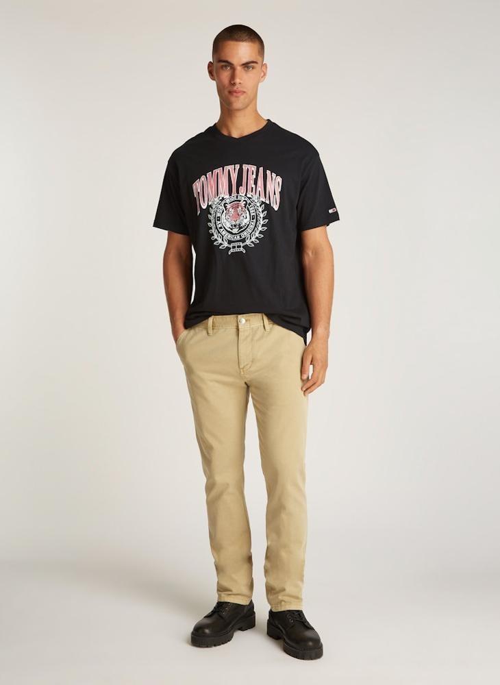 TOMMY JEANS Graphic Logo Crew Neck T-Shirt  - Image 4