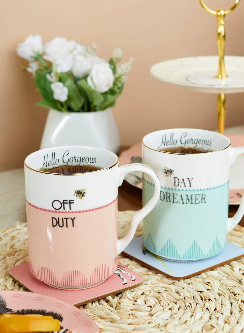 YVONNE ELLEN 2 Bonjour & Happy Hour Mug Set