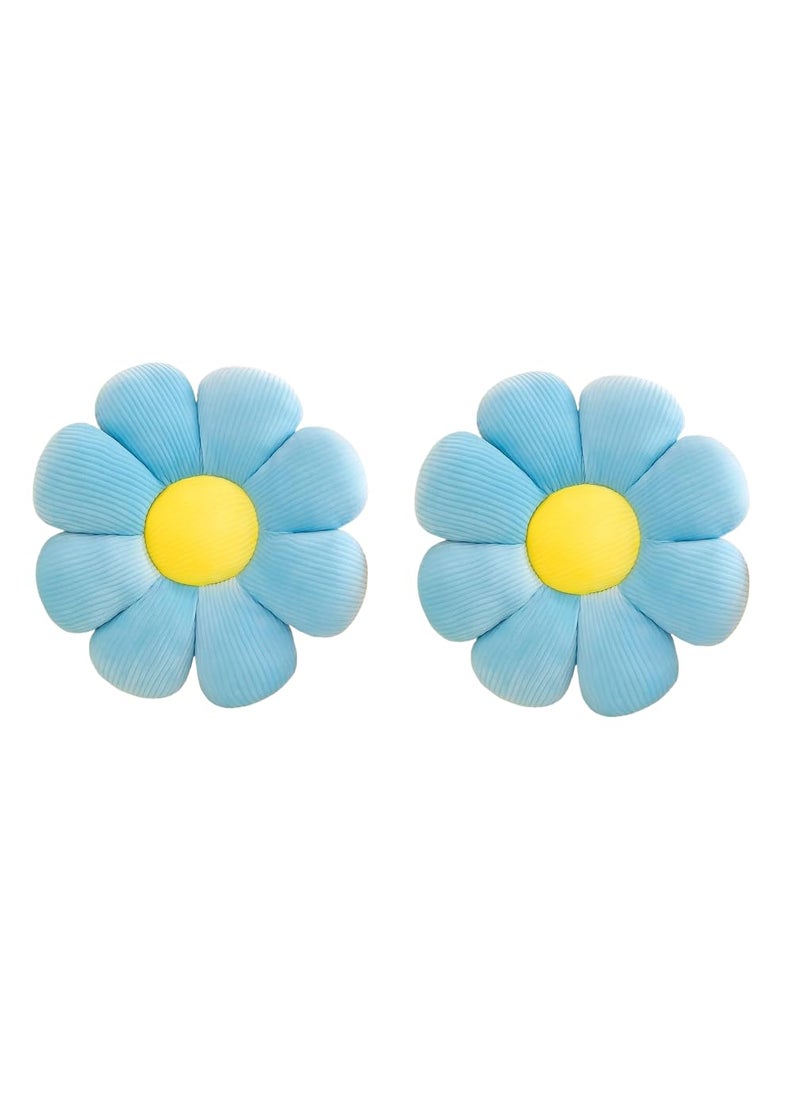AVSHUB - AVSHUB Flower Shaped Soft Toy for Kids Room, Living Room, Bedroom, Decorative, Nursery Décor Birthday Gift (Pack of 2) (35 Cm) (Blue) - Image 1