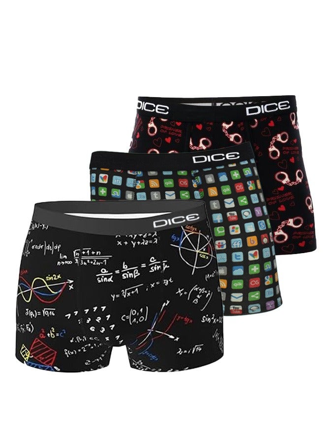 دايس ملابس داخلية بوكسر رجالي منقوش – 6 قطع - Image 5