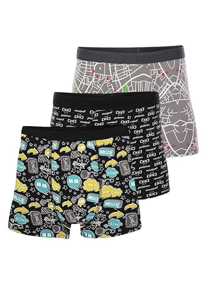 دايس ملابس داخلية بوكسر رجالي منقوش – 6 قطع - Image 4
