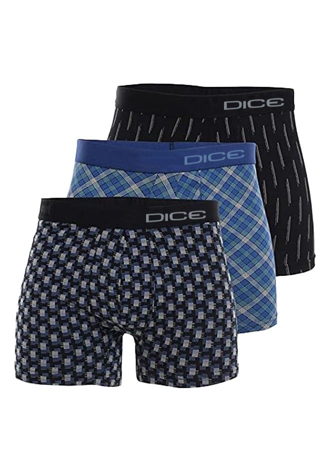 دايس ملابس داخلية بوكسر رجالي منقوش – 6 قطع - Image 3