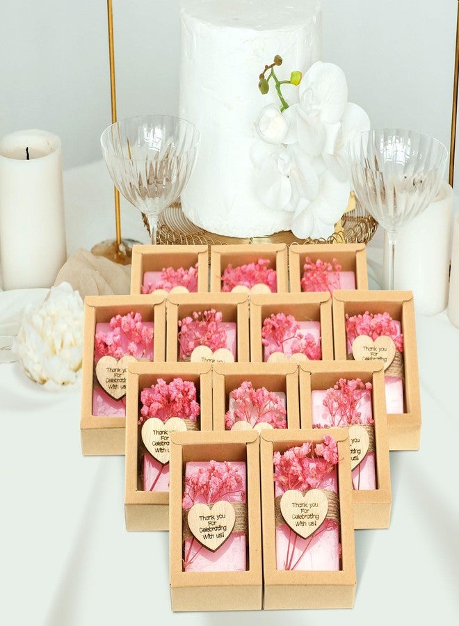 Demissle 30 Pcs Handmade Scented Soap Wedding Party Favors Gifts Bridal Shower Baby Shower Natural Soap Favors for Guests in Bulk for Wedding Souvenirs Engagement Party(Pink) - Image 5