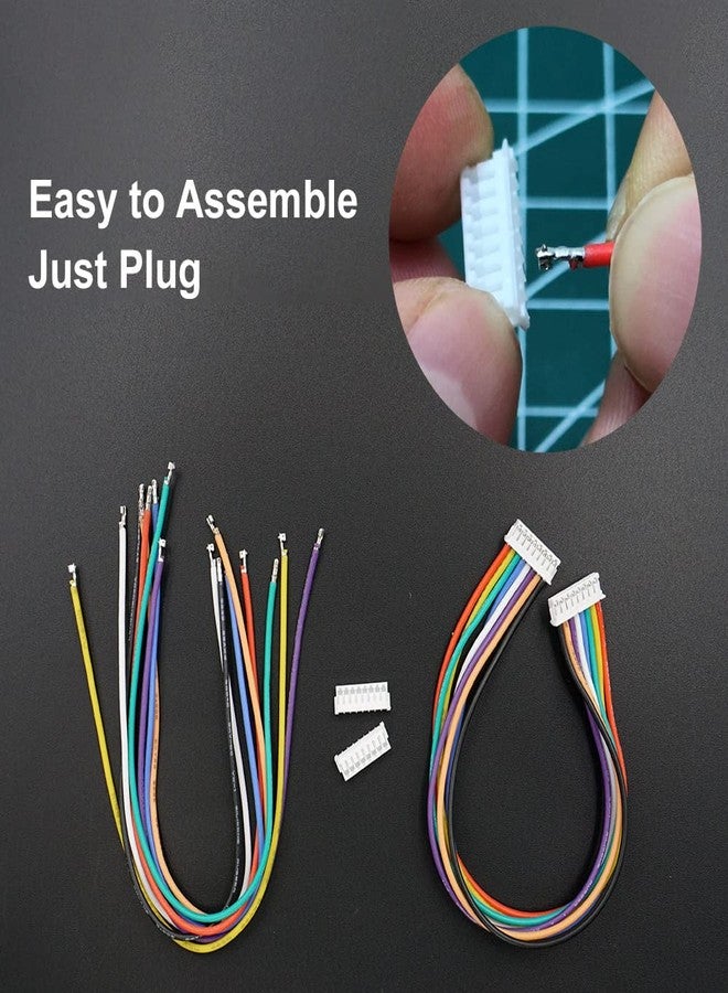 elechawk ZH 1.5MM Connector and 28AWG Pre-Crimped Silicone Cables kit, ZH1.5 Connector 2/3/4/5/6/7/8/9/10 Pin Housing JST Adapter Cable Connector with Length of 160mm (6.3inch) Wire Cable - Image 3