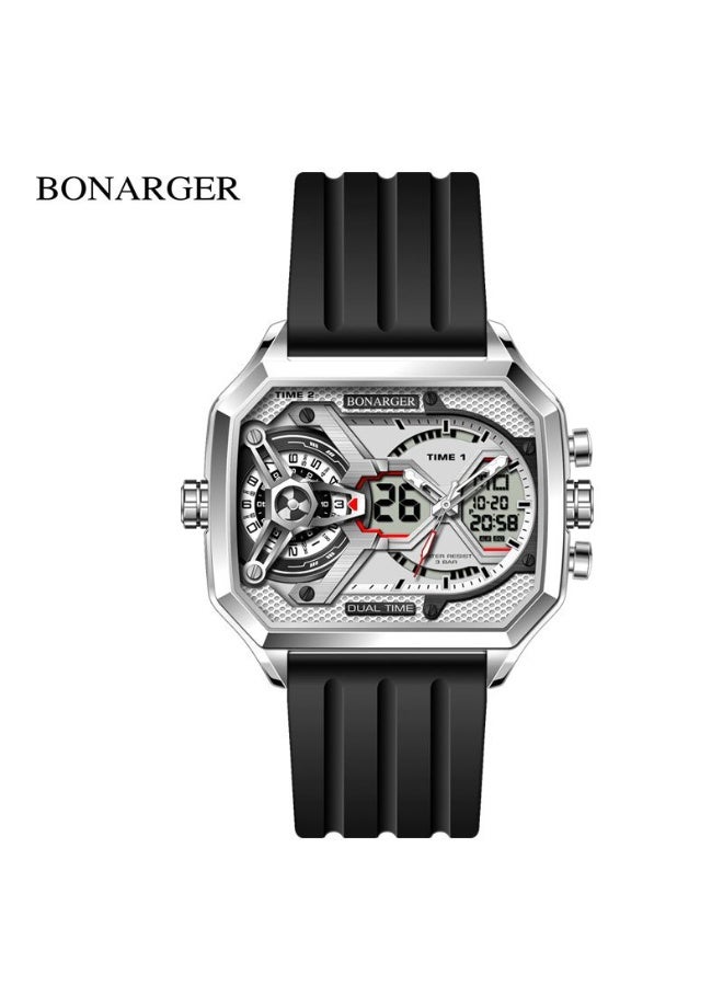New Men's Electronic Multi-Function Sport Luminous Waterproof Personalized Large Dial Watch