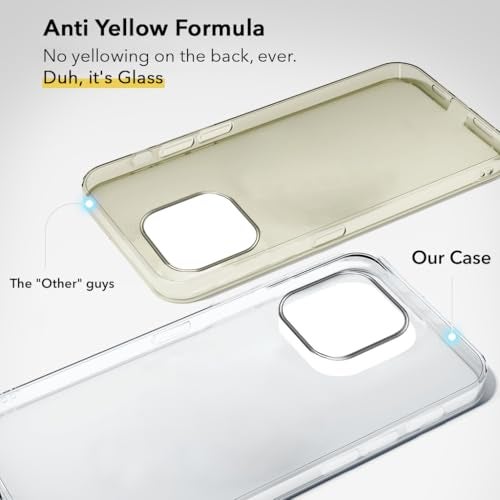 Jkobi Lifetime Anti-Yellow Clear Back Cover Case for Apple iPhone 15 Pro Max (Sleek Hard Crystal | Shockproof and Camera Protection) - Image 2