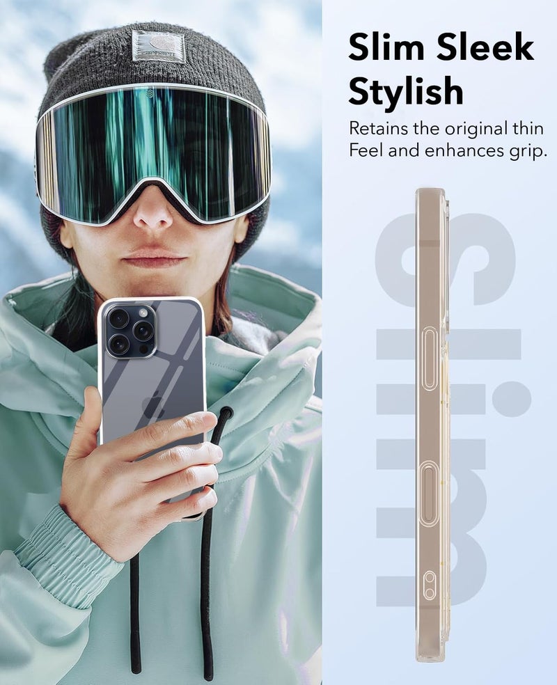 Jkobi Lifetime Anti-Yellow Clear Back Cover Case for Apple iPhone 15 Pro Max (Sleek Hard Crystal | Shockproof and Camera Protection) - Image 3