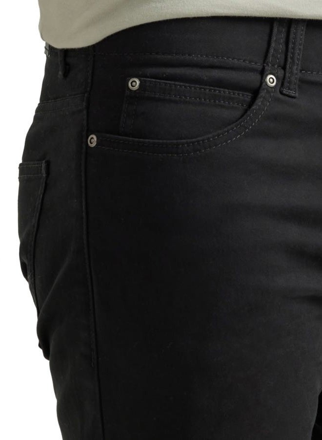 LEE Men's Extreme Motion Slim Straight Leg Jean, Black, 36W / 29L - Image 3