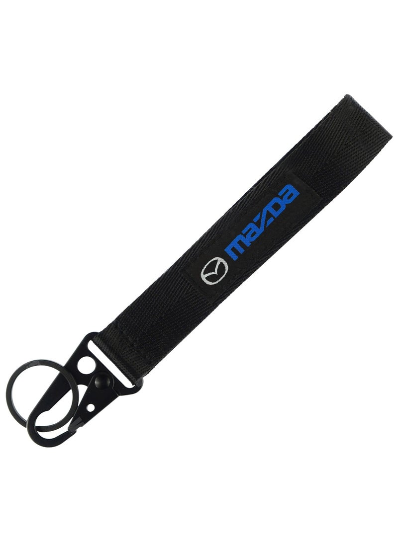 mazda Car Key Chain, Home Keychain, Premium Type Fabric Strap Keychain 1pcs mazda  - Image 1