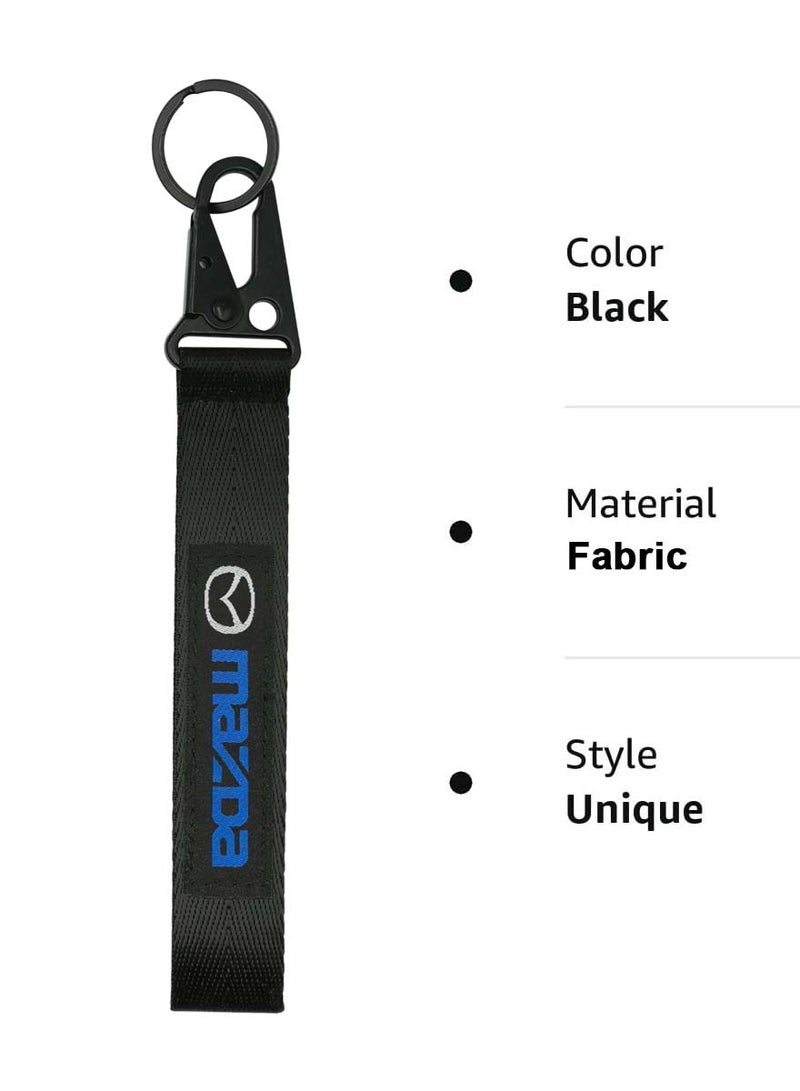mazda Car Key Chain, Home Keychain, Premium Type Fabric Strap Keychain 1pcs mazda  - Image 3