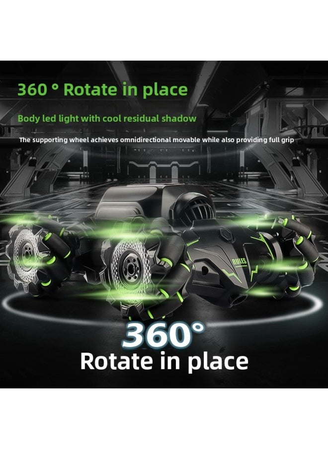 Gesture Induction Twist Snake-shaped Climbing Remote Control Car Stunt Drift Car Rc Stunt Off-road Remote Control Toy Car-Color:Green (single Control)  - Image 5