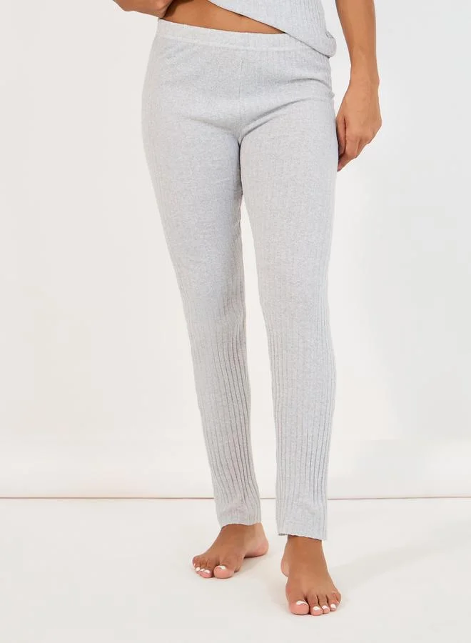 Styli Sleep Bear Graphic Rib T-Shirt & Pyjama Set