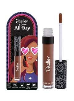 DAZLLER Dazller All Day Lipcolour | Ultra-intense matte | Light-weight | Brown Liquid Lipstick for Women | Smudge-proof + Non-transfer | Up to 8hr stay | DLC025 Hazelnut Cup - 6g  - Image 2