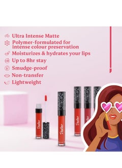 DAZLLER Dazller All Day Lipcolour | Ultra-intense matte | Light-weight | Brown Liquid Lipstick for Women | Smudge-proof + Non-transfer | Up to 8hr stay | DLC025 Hazelnut Cup - 6g  - Image 4