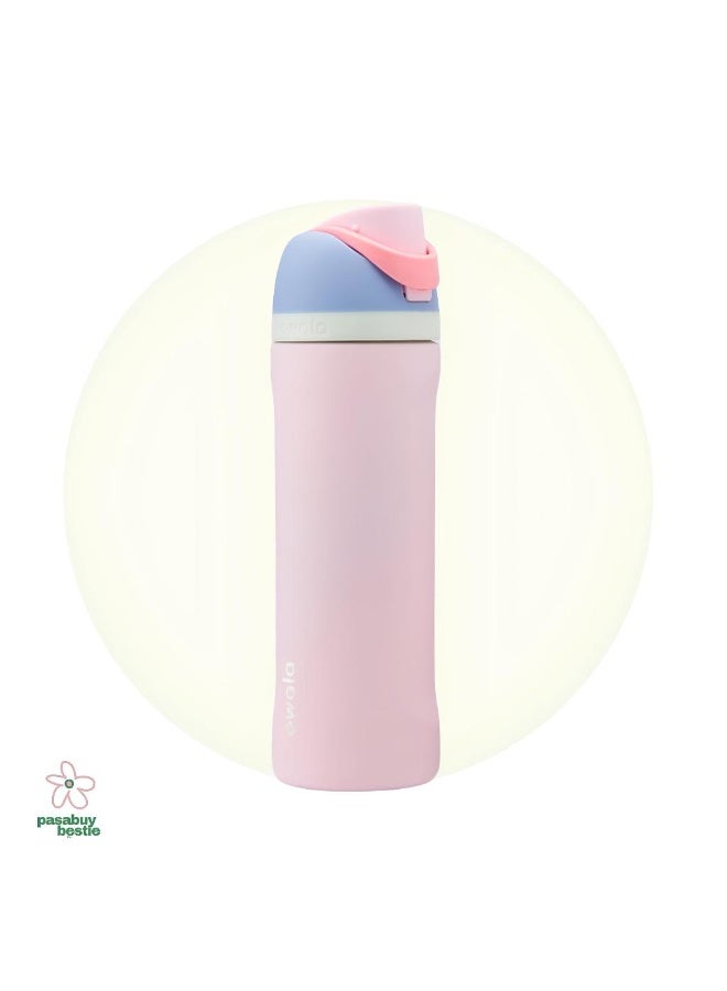 Owala FreeSip Insulated Stainless Steel Water Bottle with Straw, Ideal for Sports, Travel and School, BPA Free, 700ml Capacity (Pink 32oz). - Image 4