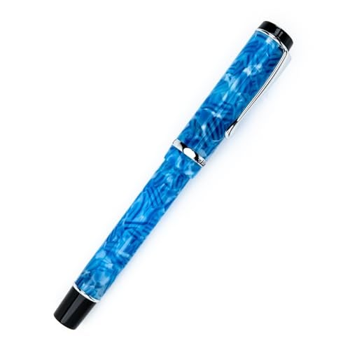 Conklin Duragraph Fountain Pen Ice Blue - Medium Nib, Timeless Writing Instrument with Cool Blue Finish - Image 5