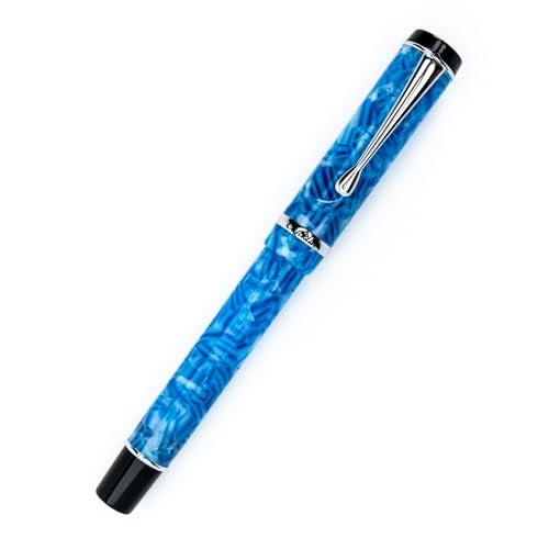Conklin Duragraph Fountain Pen Ice Blue - Medium Nib, Timeless Writing Instrument with Cool Blue Finish - Image 4