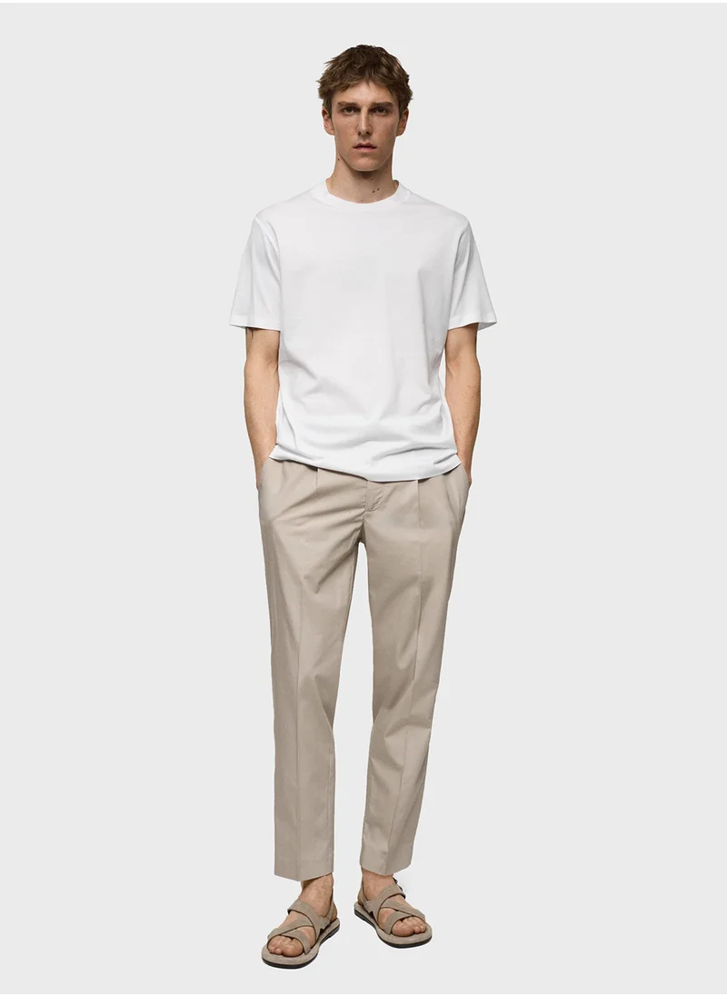 Mango Man Essential Crew Neck T-Shirt