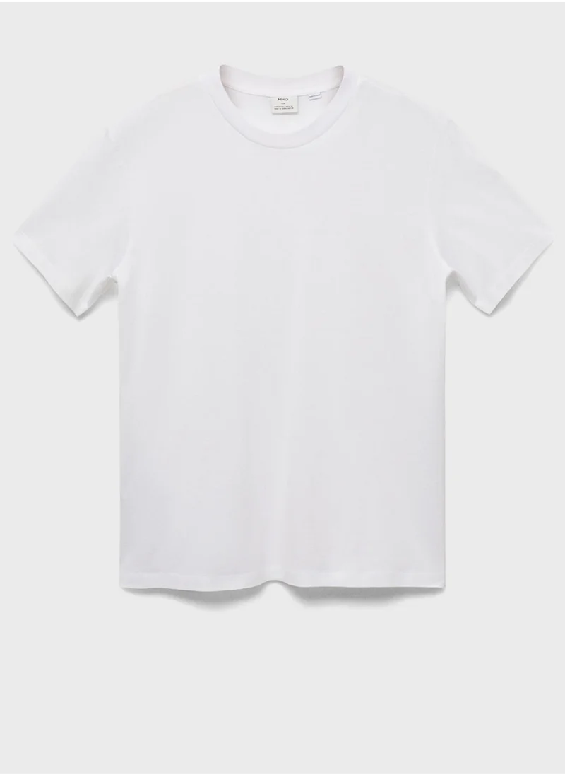 Mango Man Essential Crew Neck T-Shirt