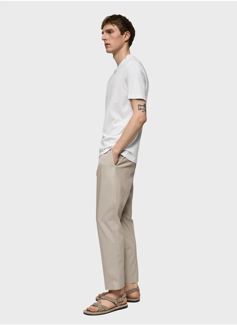 Mango Man Essential Crew Neck T-Shirt