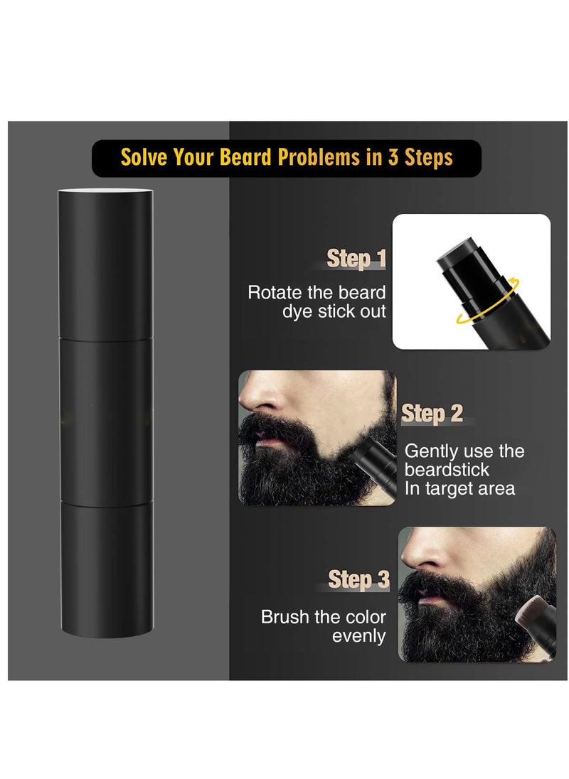 Excefore Beard Filler Stick, Beard Pen Cover Salt Beard To Black Beard Pencil Filler, For Men Filling Beard Gap Stick, Cover Facial Hair Patches Like a PRO  - Image 3