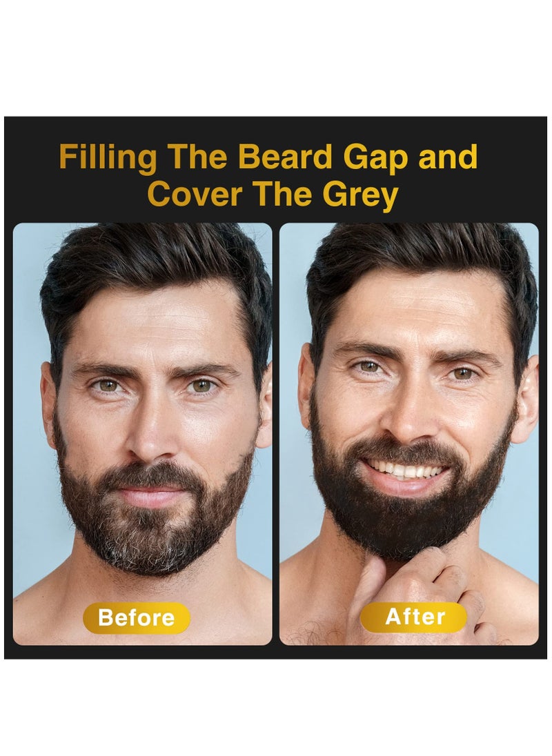 Excefore Beard Filler Stick, Beard Pen Cover Salt Beard To Black Beard Pencil Filler, For Men Filling Beard Gap Stick, Cover Facial Hair Patches Like a PRO  - Image 2