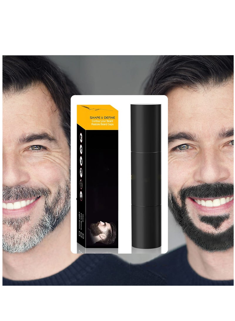 Excefore Beard Filler Stick, Beard Pen Cover Salt Beard To Black Beard Pencil Filler, For Men Filling Beard Gap Stick, Cover Facial Hair Patches Like a PRO  - Image 5