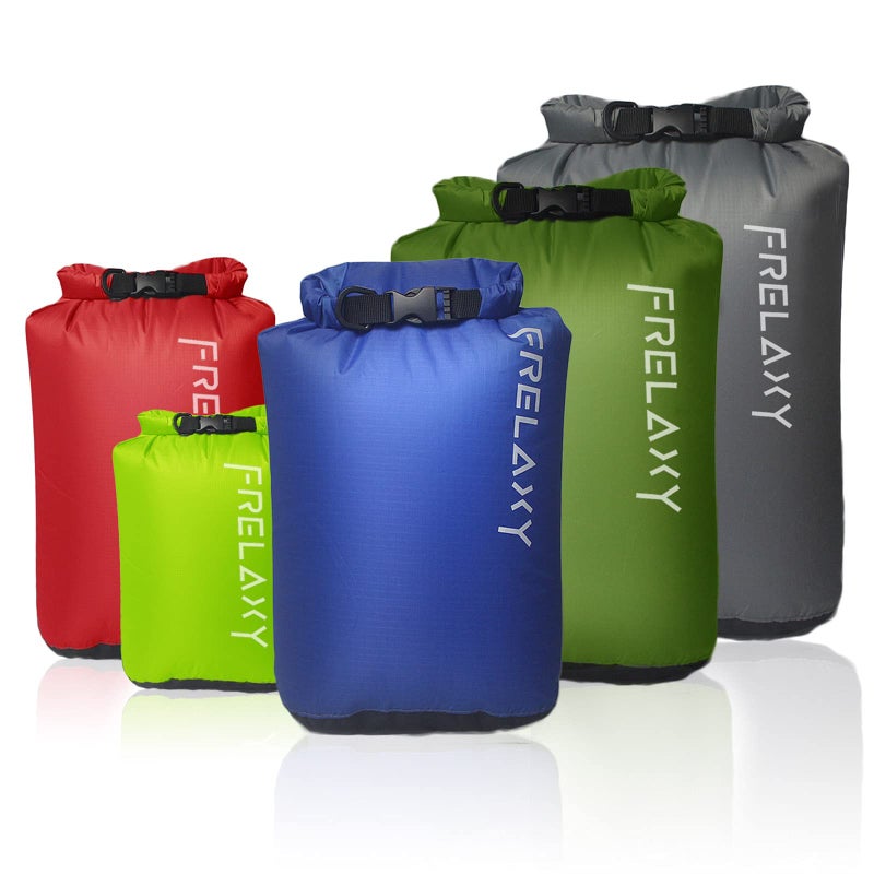 Frelaxy Dry Bag 3-Pack/5-Pack, Ultralight Dry Sack, Outdoor Bags Keep Gear Dry for Hiking, Backpacking, Kayaking, Camping, Swimming, Boating - Image 1