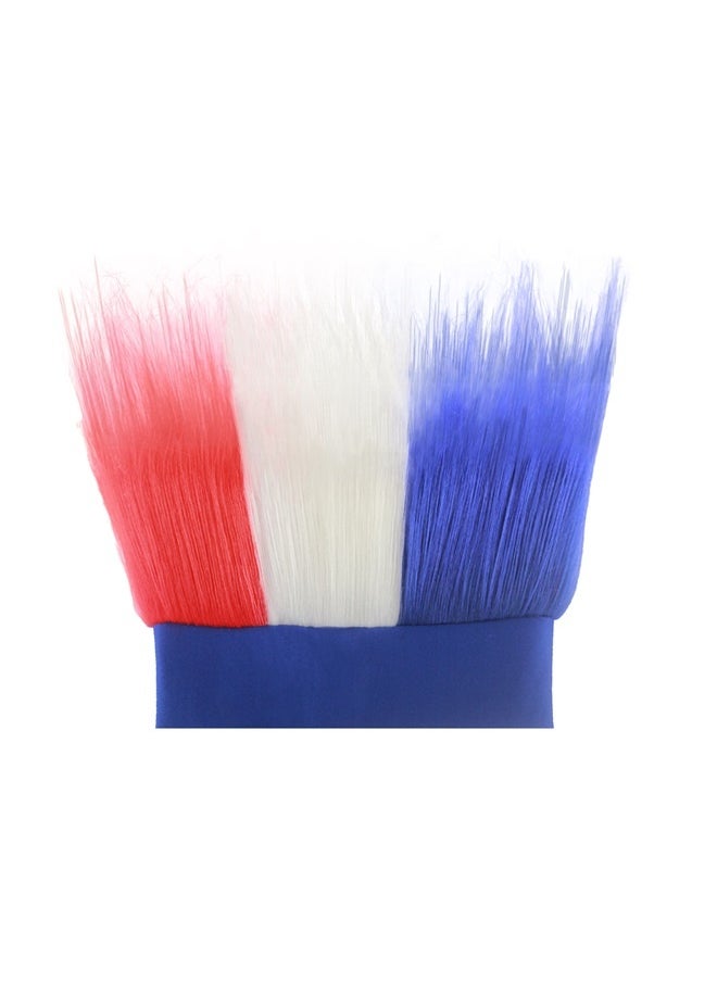 yongsheng Flag Print Wig，2 Pieces Patriotic Hairy Headbands Red White and Blue Independence Day Hairbands Decorations Hair Accessories Suitable for Elections, Carnivals, Rallies, Masquerades Spirit Day  - Image 1