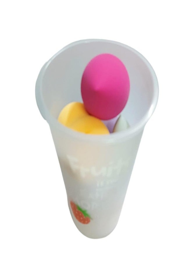 Gonegal Makeup Application with the Coke Makeup Sponge 7-Piece Puff Set in a Jar-4 Large and 3 Small Sponges - Image 5