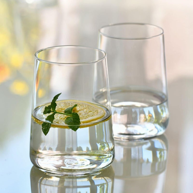 KROSNO Water Glasses | Set of 6 | 16.6 fl oz | Water Drinks Juices | Infinity Collection | Elegant design | Lead-free Glass | Home Restaurants Parties | Dishwasher safe | Gift Idea | Made in EU - Image 4