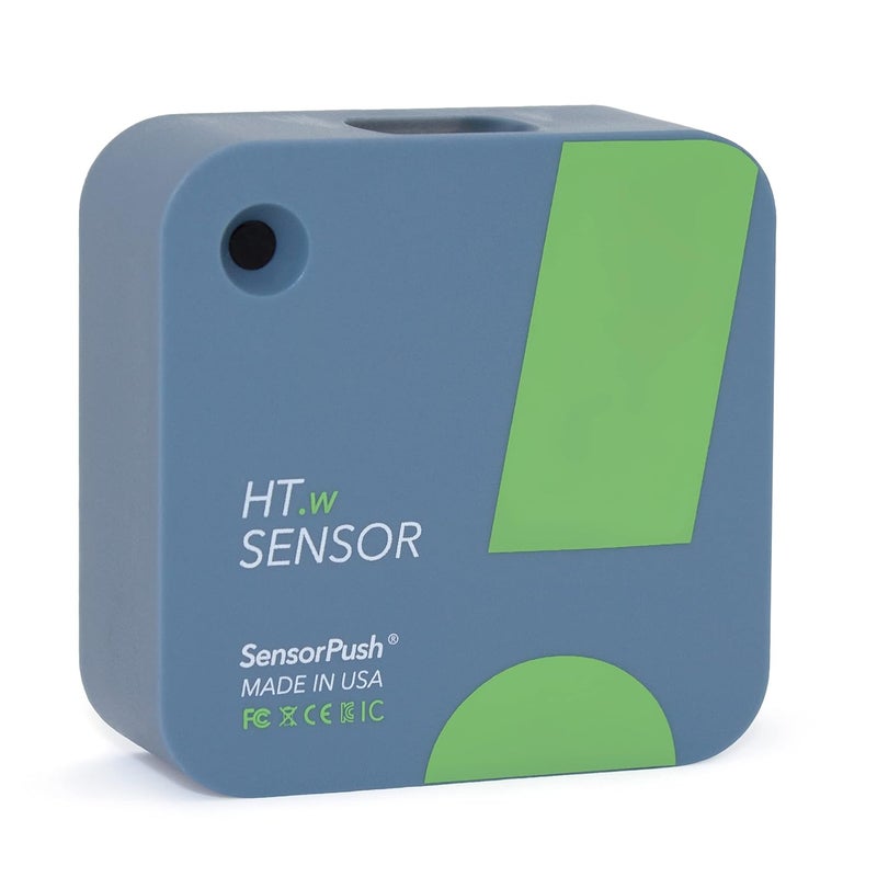 SensorPush HT.w Smart Temperature Sensor & Humidity Sensor - Thermometer & Hygrometer w/App Monitoring - Water Resistant Temperature and Humidity Monitor w/Heat Index for RV, Fridge & More - Image 1