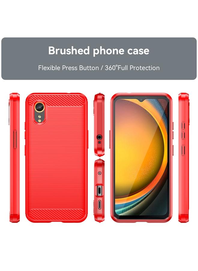 اس-توب جراب لهاتف Samsung Galaxy Xcover 7 مصنوع من ألياف الكربون المصقولة والمصنوعة من مادة TPU - Image 2