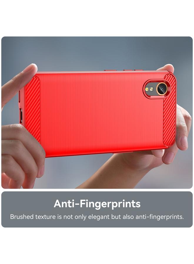 اس-توب جراب لهاتف Samsung Galaxy Xcover 7 مصنوع من ألياف الكربون المصقولة والمصنوعة من مادة TPU - Image 5