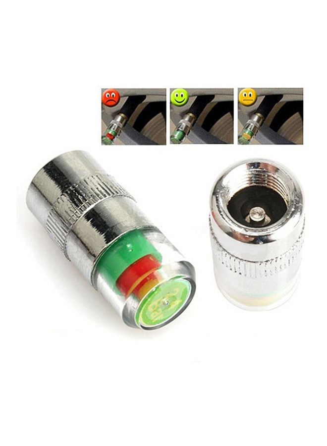 Loquat 4-Piece Car Tyre Pressure Monitor Valve Stem Cap - Image 3