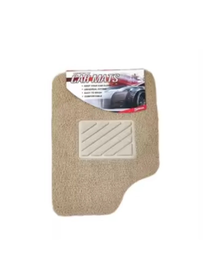 بروماس سجادات أرضية سيارة عالمية من مادة PVC على شكل نودلز، بيج