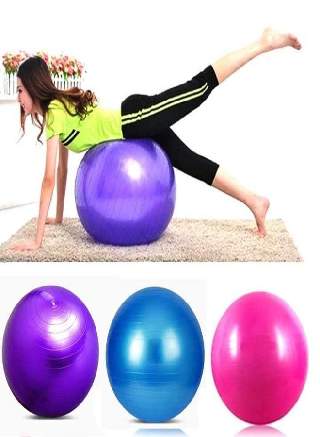 BRUSHFINCH Gym Therapy Ball, Mini Workout Core Ball, 75 cm Exercise Pilates, Yoga, Workout, Bender, Core Training and Physical Therapy, Improves Balance - Multi. - Image 2