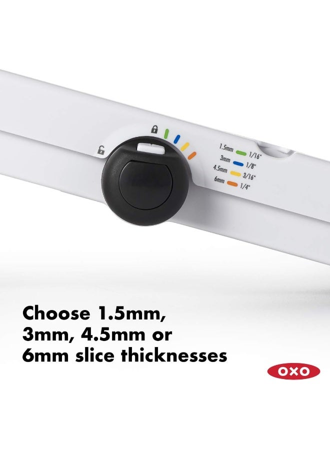 OXO Good Grips V-Blade Mandoline Slicer, White - Image 3