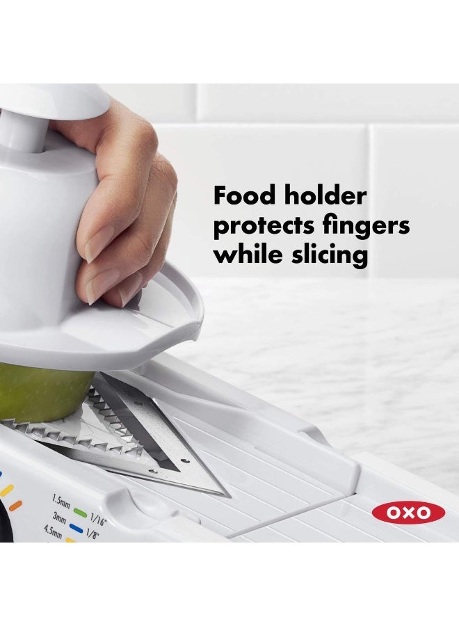 OXO Good Grips V-Blade Mandoline Slicer, White - Image 4