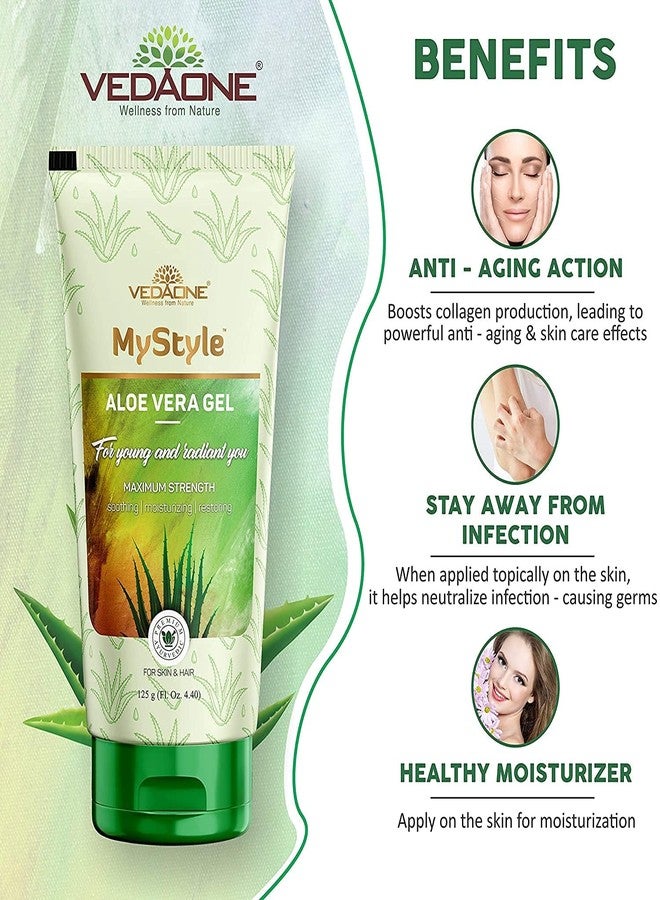 Vedaone MyStyle Aloe Vera Gel Multipurpose For Body, Hair & Skin 100g, Pack of 1 - Image 3