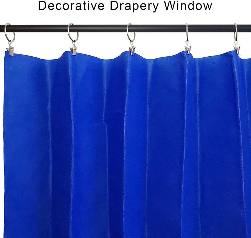 SHOPEE 24 PCS Curtain Backdrop Rings with Clips, Drapery Clips with Rings, Hangers Drapes Rings 2 Inch Interior Diameter, Fits up to 1.75 Inch Curtain Rod,Silver - Image 4