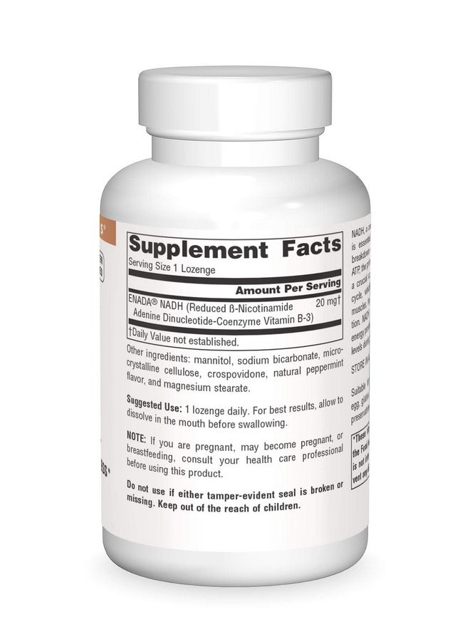 Source Naturals - Nadh 20Mg Boost Energy And Mental Alertness 10 Lozenges - Image 1