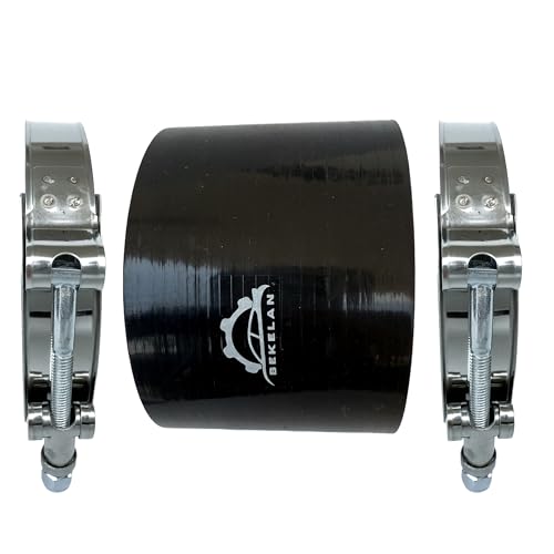 Bekelan 4 ID 102mm HighTemp Straight Silicone Hose Coupler With Stainless TBolt Clamp Heavy Duty 4Ply Reinforced Design for Automotive TurboIntercoolerIntake PipingIndustrial Hydraulic - Image 3
