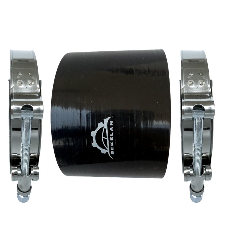 Bekelan 4 ID 102mm HighTemp Straight Silicone Hose Coupler With Stainless TBolt Clamp Heavy Duty 4Ply Reinforced Design for Automotive TurboIntercoolerIntake PipingIndustrial Hydraulic - Image 4