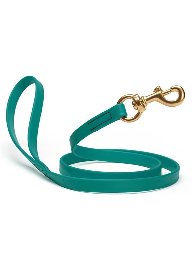 Viper Biothane K9 Working Dog Leash Waterproof Lead for Tracking Training Schutzhund Odor-Proof Long Line with Solid Brass Snap for Puppy Medium and Large Dogs 4ft, Blue Aqua - Image 1