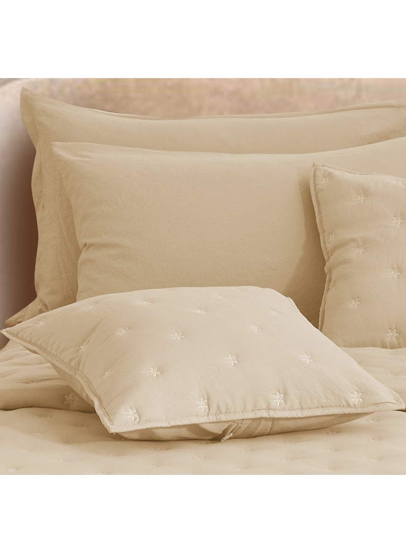 ShinyFlower Quilted Quilt With Dots Washed Cotton 8 pieces Comforter Set 240 x 220cm Double Size - Image 2