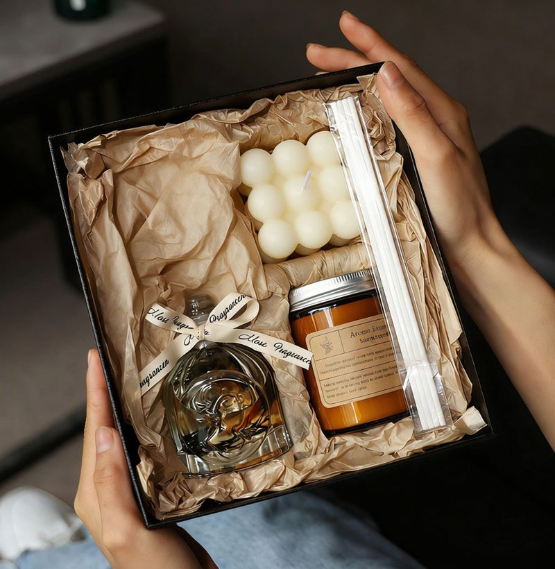 جاياتو شموع حزمة هدايا. شموع معطرة و علب مضخة. اروماثيرابي. تنطبق على الشموع المستخدمة في أعياد الميلاد، وسنة الجديدة، ووليمة الاغتسال، وأعياد الميلاد، والشموع التي تستخدمها النساء والرجال. هدية لأمي وأبي. شمعة الخزامى (رائحة الخزامى) - Image 5