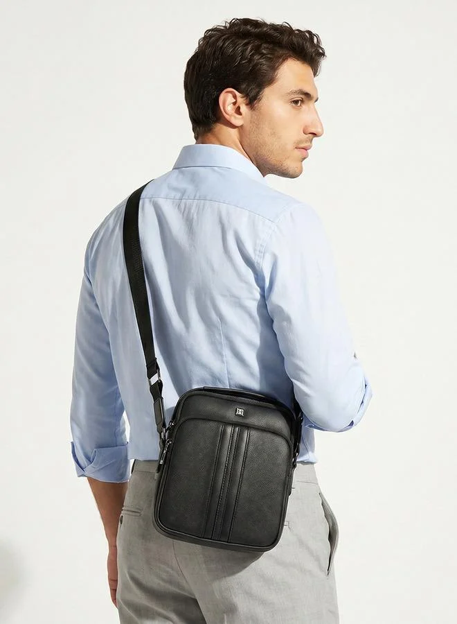 Duchini BLACK Men Adjustable Strap Crossbody Bag for Men | Best Price UAE